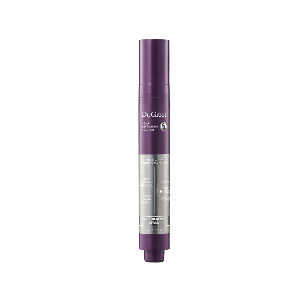 Dr. Groot Award-Winning Hair Thickening Serum for Hair Loss, Thinning Hair, Korean Hair Care, Scalp Treatment, Clinically Tested, Thicker, Reduces Oil, Roll On
