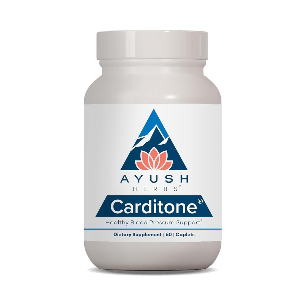Ayush Herbs Carditone, Holistic Heart Support with Rauwolfia, 60 Servings | Natural Heart Health Supplement for Women & Men, Arjuna, Calcium, and Magnesium