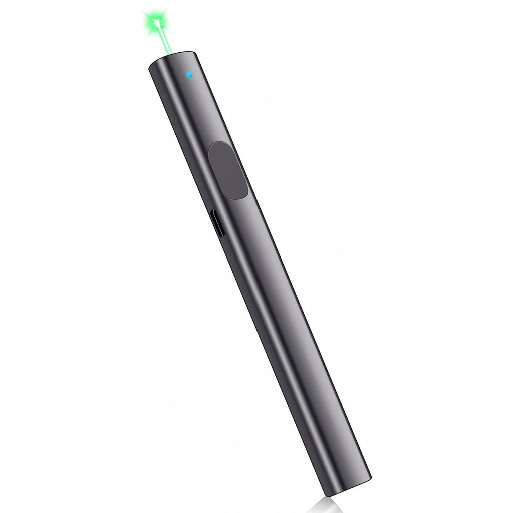 Green Laser Alignment Tool, Class 2 Compliant Indicator for Office Presentations, Training Sessions & Site Measurement (Grey)