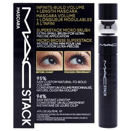Buy now MAC MAC Stack Mascara Superstack Micro Brush Mascara Women 0.41 oz at indiglob india