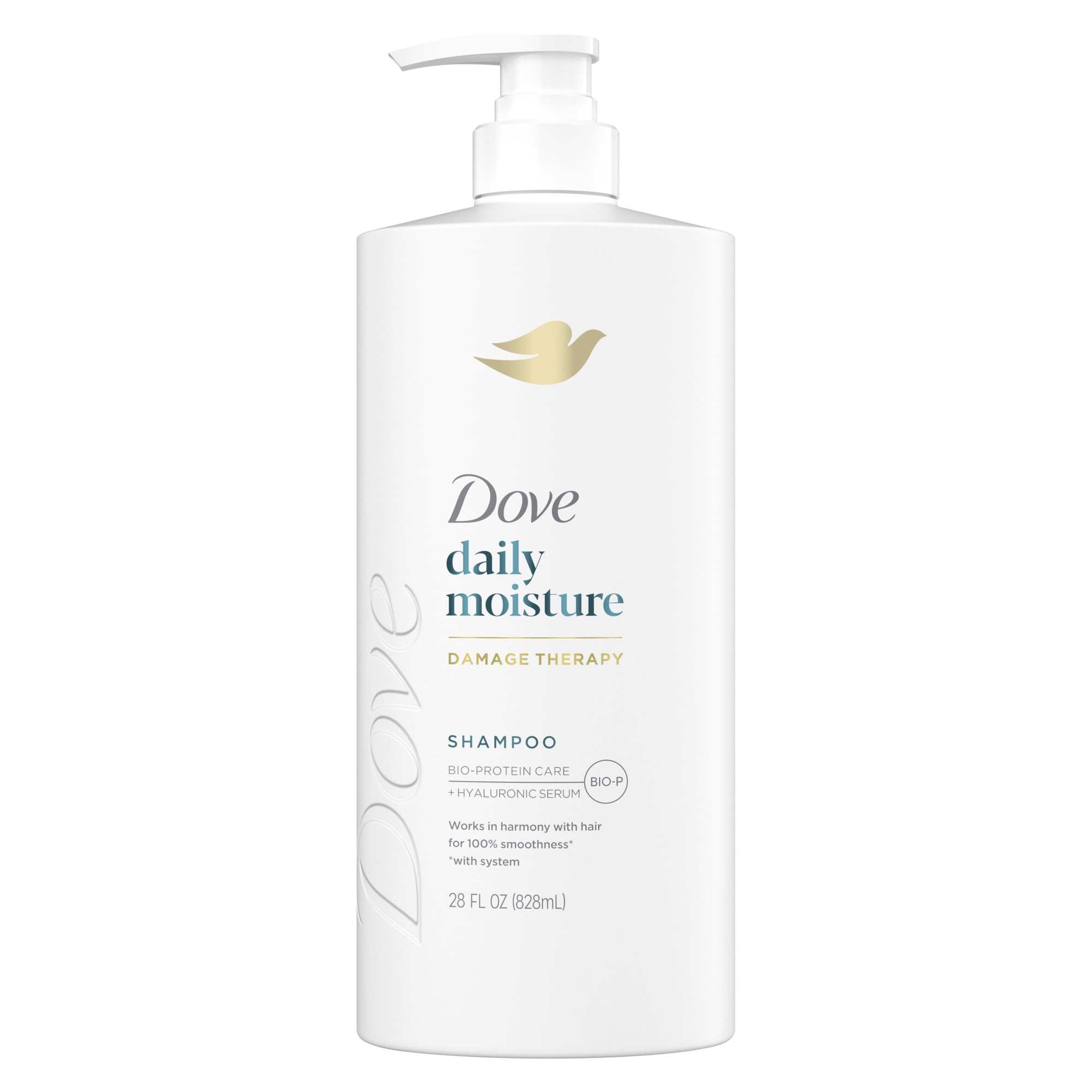 Dove Daily Moisture Shampoo with Bio-Protein Hair Care Technology, 28 Fl Oz