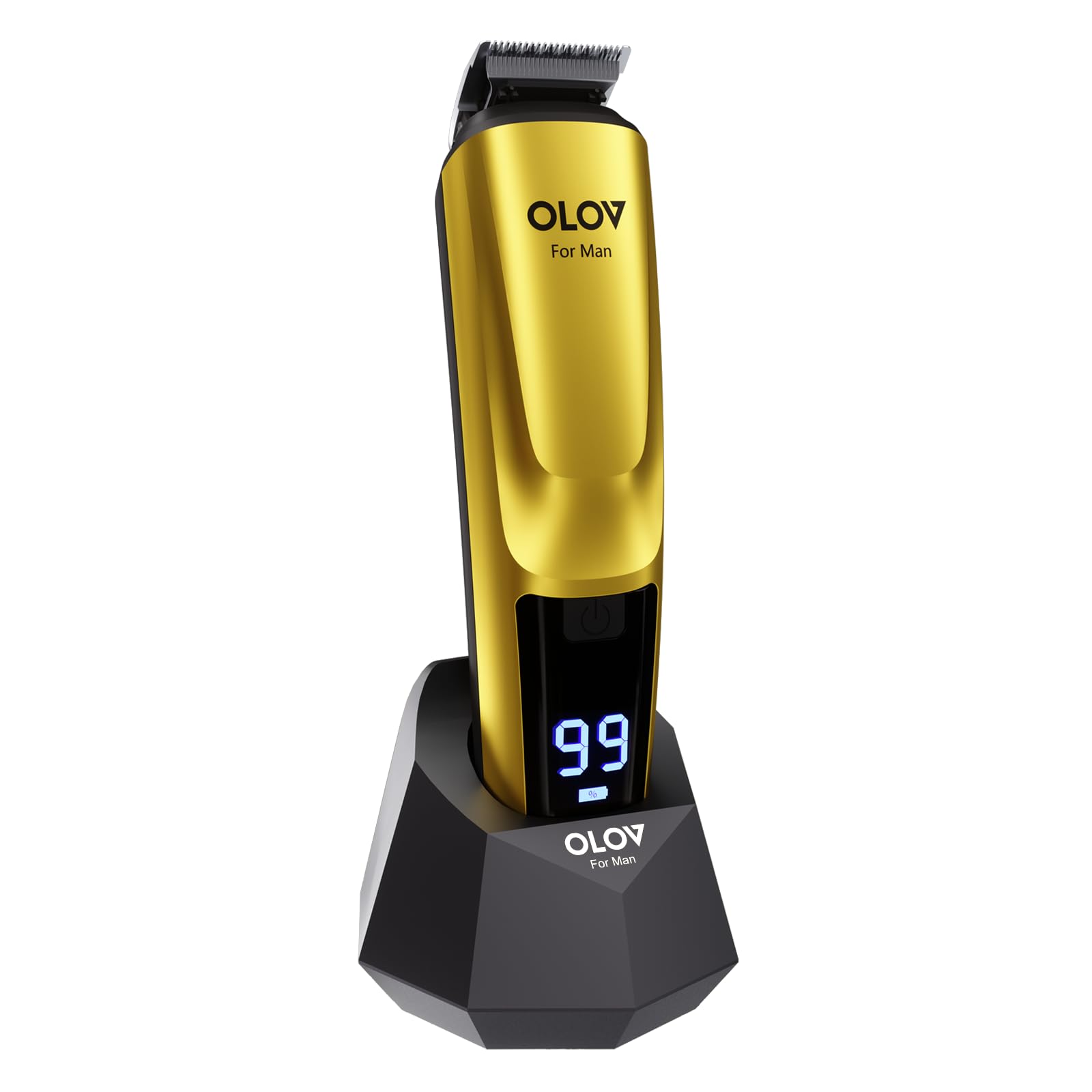 OLOV For Man Beard Trimmer, 21 Piece All-in-One Mens Grooming Kit and Hair Clipper, Nose, Ear,Body and Face, Electric Razor with USB Recharge Dock