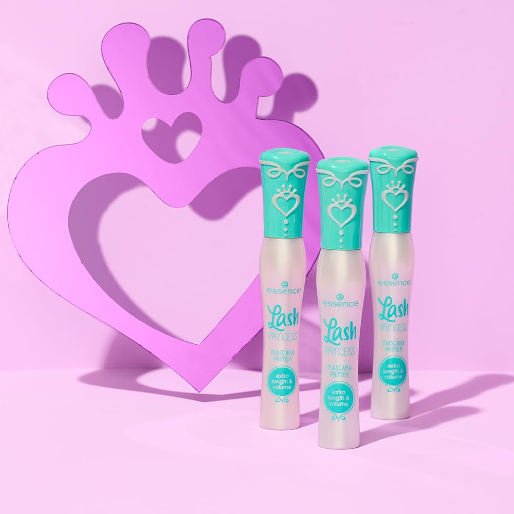 essence Lash Princess Mascara Primer, Extra Length & Volume (Pack of 1) | Nourishes Lashes for All-Day Wear, Volume & Length, Conditions Lashes; Vegan, Cruelty & Paraben Free