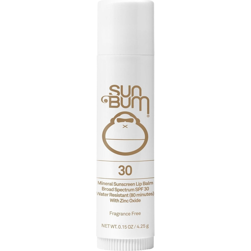 Sun Bum SPF 30 Mineral Sunscreen Lip Balm - 0.15 oz Stick | Zinc Based Broade Spectrum Lip Protection with Vitamin E, Hawaii Act 104 Compliant (Without Octinoxate & Oxybenzone)