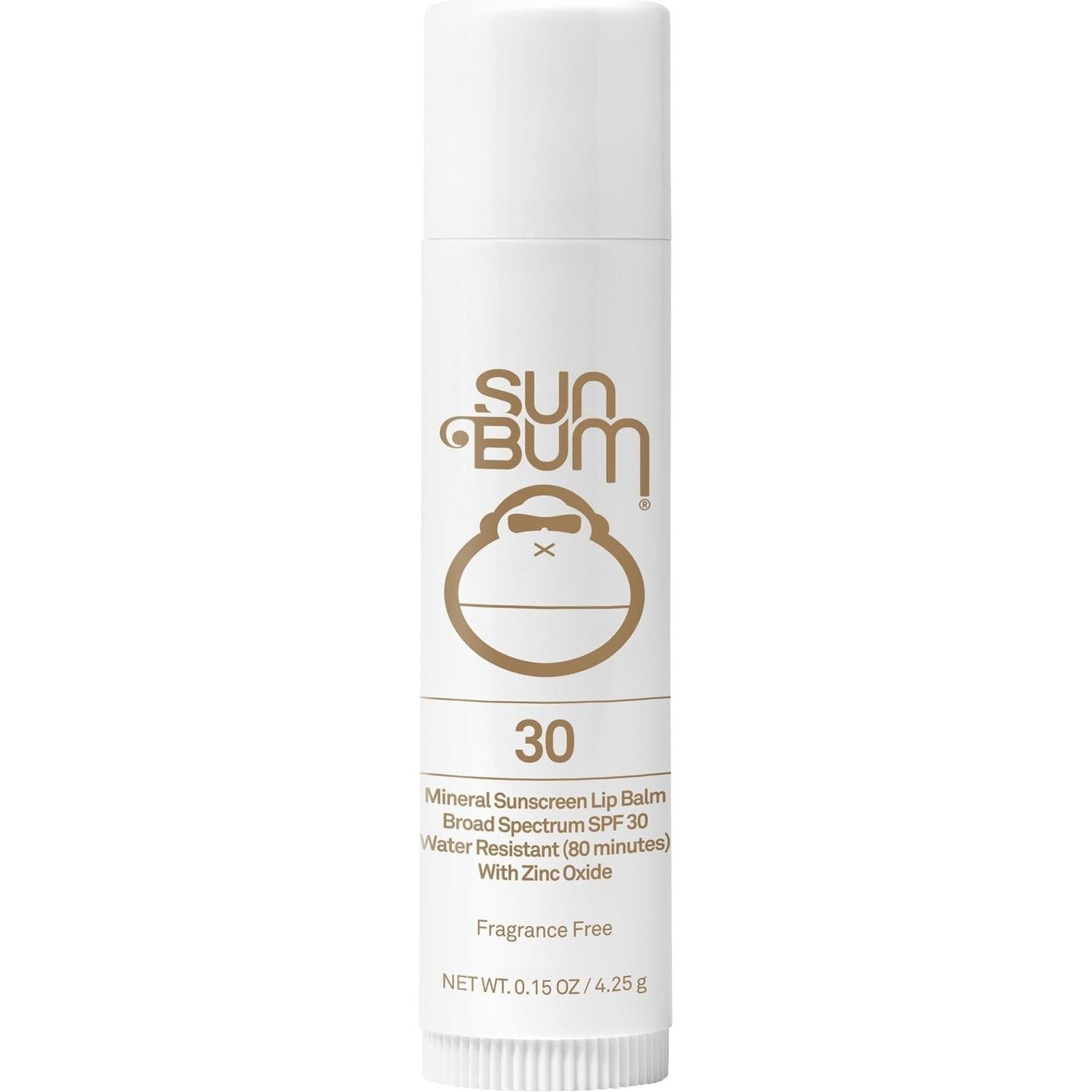 Sun Bum SPF 30 Mineral Sunscreen Lip Balm - 0.15 oz Stick | Zinc Based Broade Spectrum Lip Protection with Vitamin E, Hawaii Act 104 Compliant (Without Octinoxate & Oxybenzone)