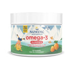 Nordic Naturals Omega-3 Gummies for Kids & Adults, Tangerine - 60 Count | 82 mg total omega-3s w/ EPA & DHA per serving supports heart, brain, & eye health. Tangerine flavor gummies, non-GMO formula