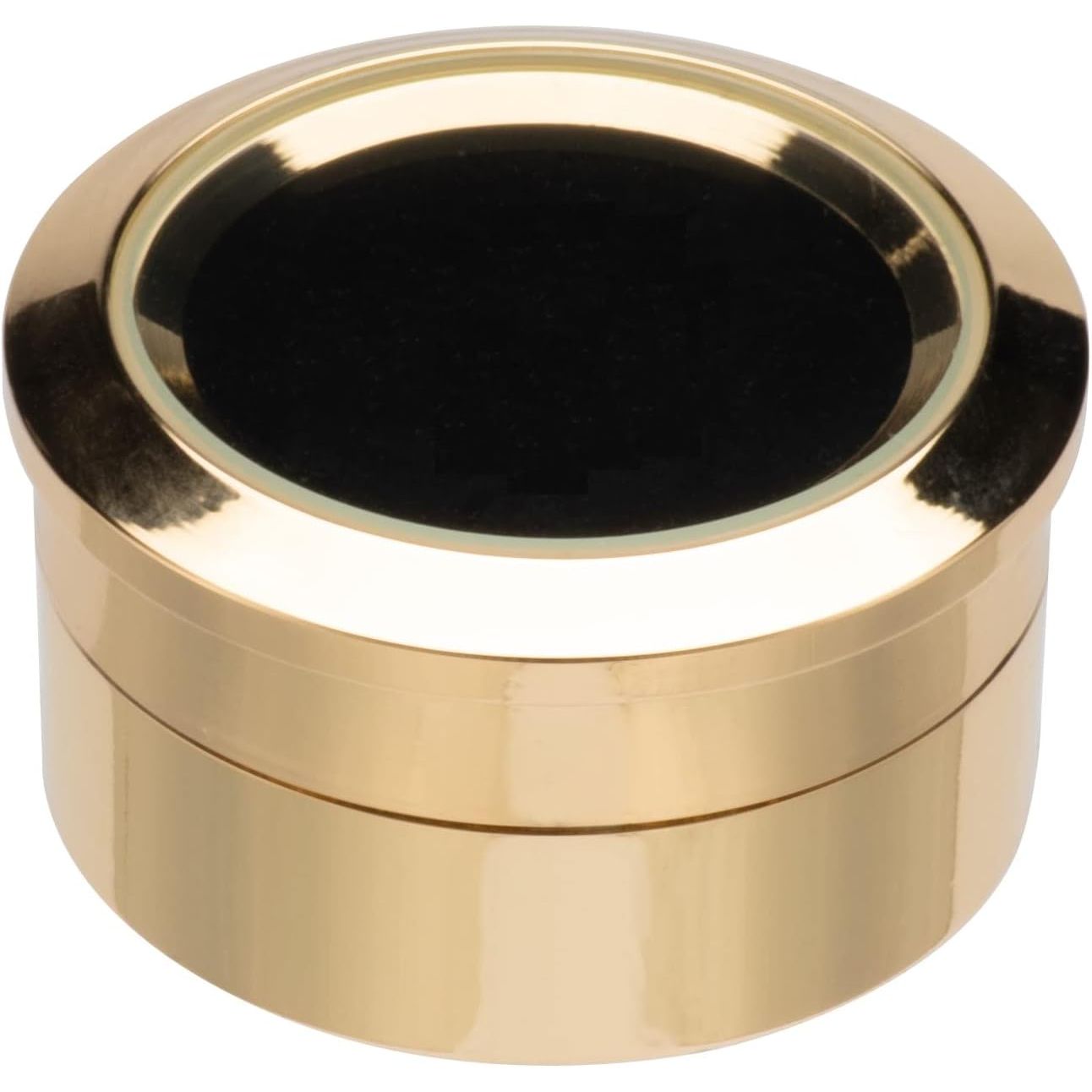 Buy now Small Loose Diamond or Gemstone Display Box Case Holder Show Container Metal (Black- 1.3x0.5) Gold- 1.3x0.5" at indiglob india