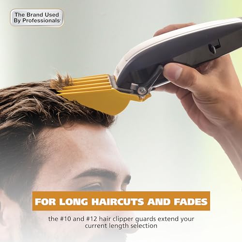 Buy now Wahl Hair Clipper Genuine Secure Fit Attachment Guard Set for Long Hair Styles and Fades, 2 Full Size Hair Clipper Guide Combs for Increased Cutting Performance - Model 3025025 at indiglob india