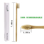 Bamboo Toothbrush Boar Bristles 100% Biodegradable and Natural 8 Pieces of One Pack