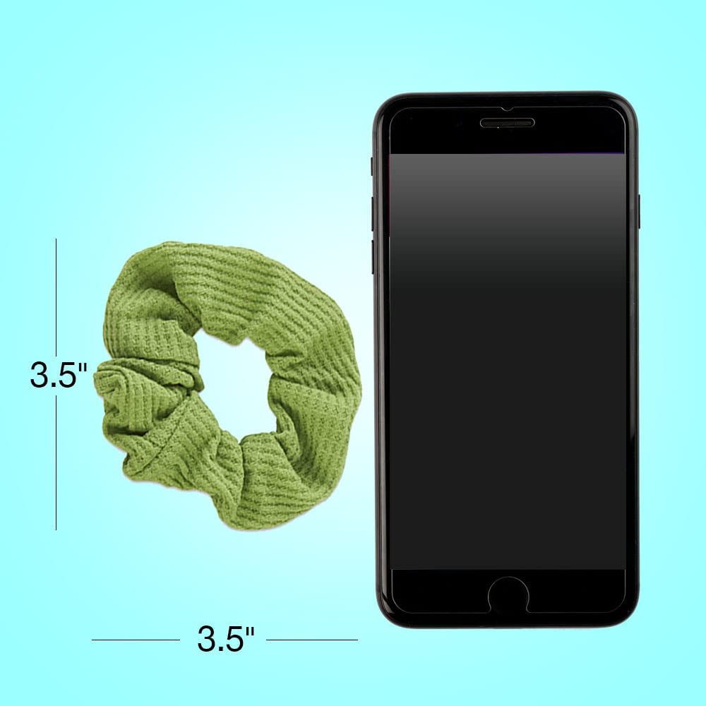 Buy now Scunci by Conair The Original Scrunchie Waffle Knit Scrunchies in Navy, White, Red, Blue, Grey and Black, Hair Ties for Women, 6 Count at indiglob india