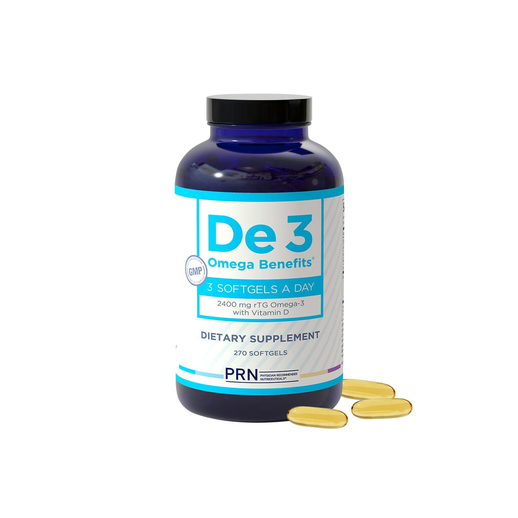 De3 Occasional Eye Dryness rTG Omega 3 Supplement, 180 Count, 60-Day Supply | Fish Oil Omega 3 Supplements for Hydrated Eyes, 1680 mg EPA, 560 mg DHA & Vitamin D3 for Soothing Tears & Eye Health