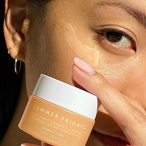 Buy now Summer Fridays Light Aura Vitamin C + Peptide Eye Cream - Brightening Eye Cream with an Illuminating and Hydrating Formula (0.5 Fl Oz) at indiglob india