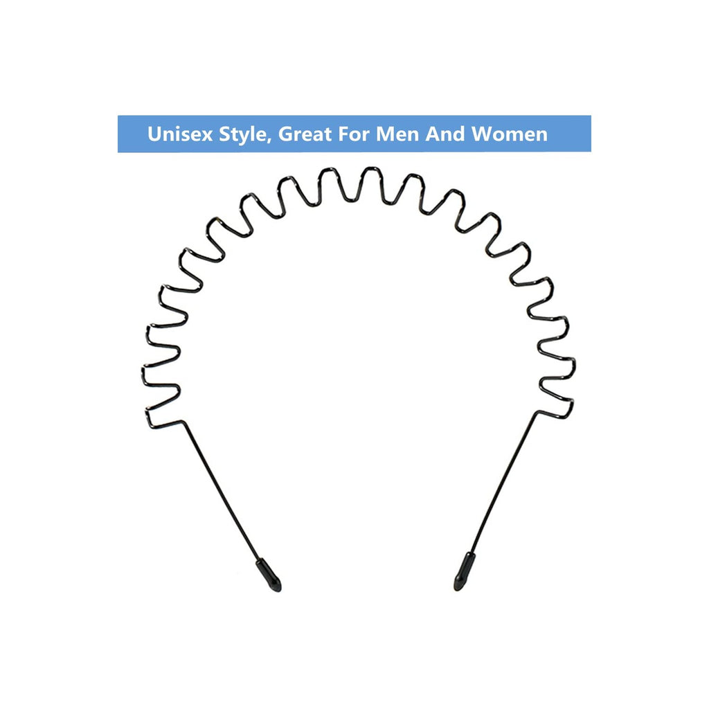 bodbop Metal Hair Band for Men Headband Sports Hairband Non Slip Women Hoop