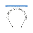 bodbop Metal Hair Band for Men Headband Sports Hairband Non Slip Women Hoop