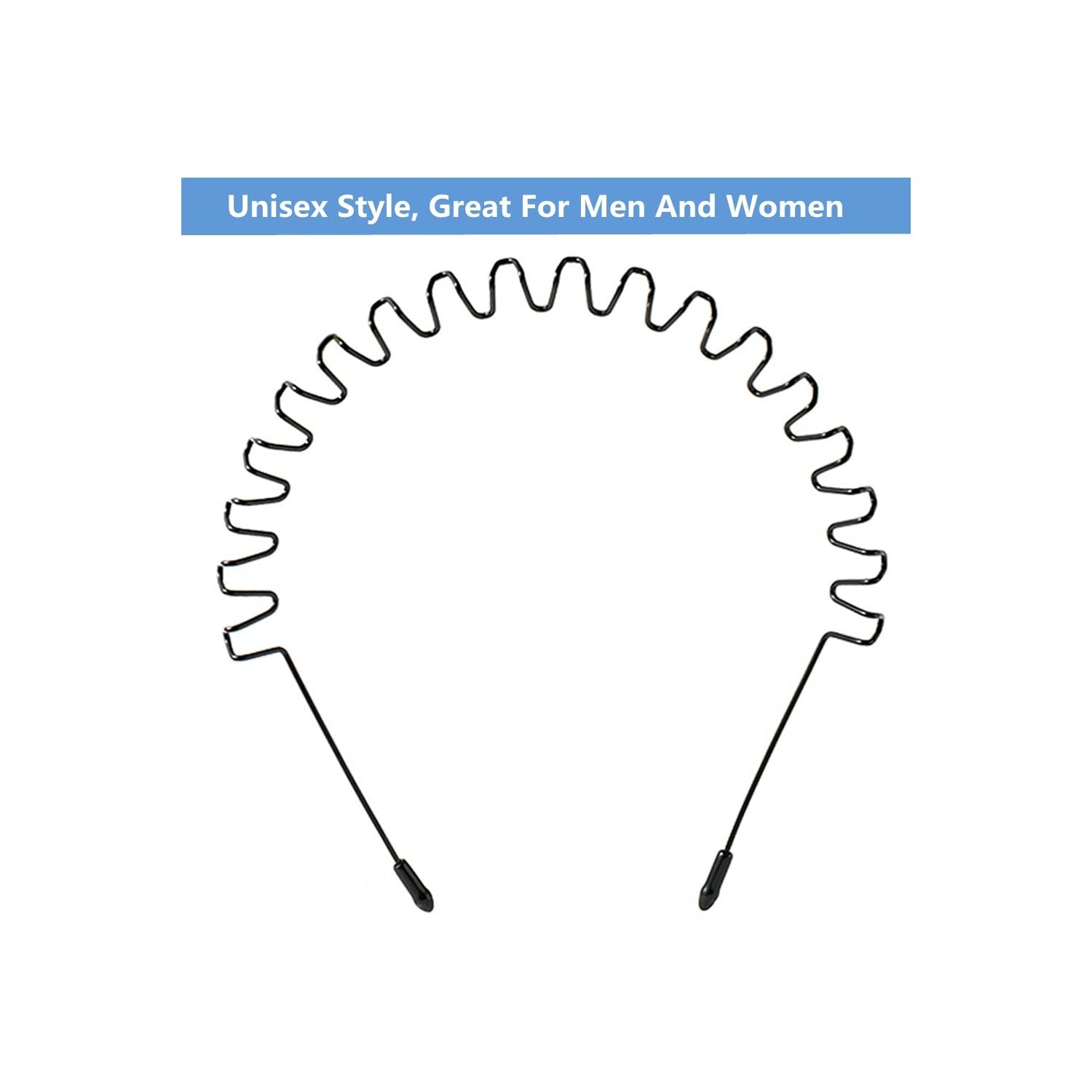 bodbop Metal Hair Band for Men Headband Sports Hairband Non Slip Women Hoop