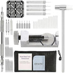Buy now Watch Band Strap Link Pins Remover Repair Tool,24 in 1 Kit with 6 Extra Tips Replacement,20PCS Cotter Pin,Spring Bar Tool Set,1PCS Head Hammer at indiglob india