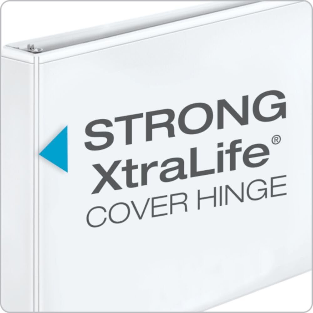 Cardinal 11-Inch x 17-Inch ClearVue Slant-D Ring Binder, 1-Inch, White (22112CB)