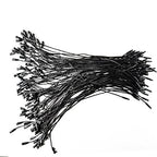 Buy now LGEGE 500 pcs 7.5-inch Black Hang Tag Nylon String Snap Lock Pin Loop Fasteners Hook Ties at indiglob india