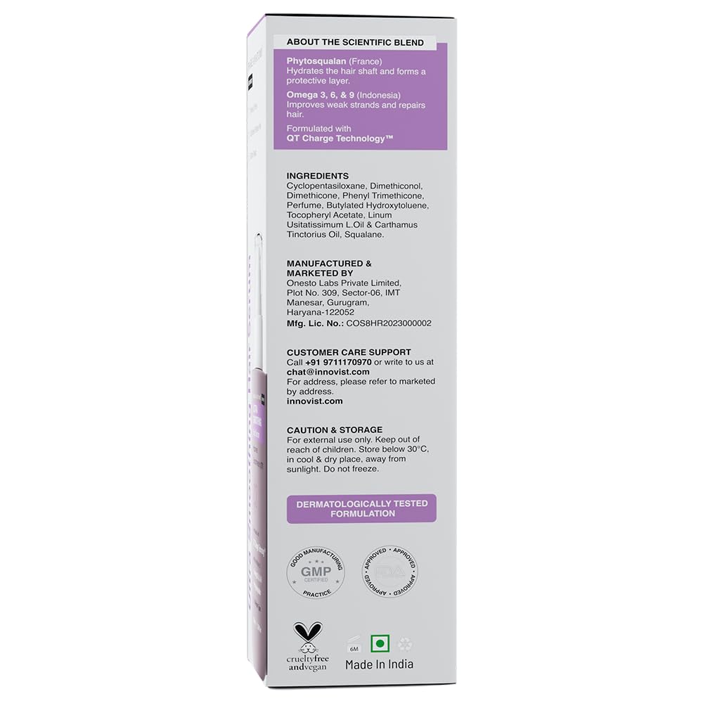 Bare Anatomy Ultra Smoothing Hair Serum Powered By Carbohydrate Complex & Niacinamide | Serum for Smooth & Shiny Hair | For Dry & Frizzy Hair | Women & Men | 100 ml