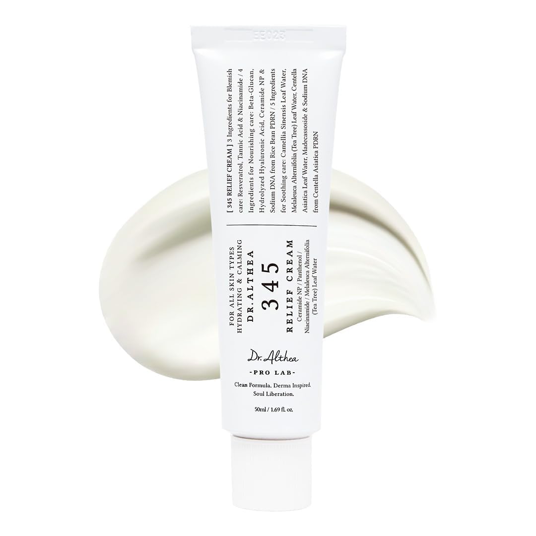 Buy now Dr.Althea 345 Relief Cream, Daily Face Moisturizer, Blemish Relief Care, Soothing Recovery & Moisture, Korean Vegan Skin Care for All Skin Types, 1.69 Fl Oz (Pack of 1) 1.69 Fl Oz (Pack of 1) at indiglob india