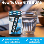 Buy now BPI Sports Nite Burn Fat Burner for Women & Men - Bed Time Fat Burner & Sleep Support â€“ Nighttime Relaxation & Metabolism Booster â€“ Keto Friendly, Weight Loss â€“ 30 Servings â€“ 640mg, Capsules at indiglob india