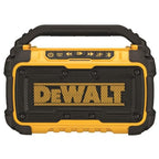 Buy now DEWALT 20V MAX Bluetooth Speaker, 100 ft Range, Durable for Jobsites, Phone Holder Included, Lasts 8-10 Hours with Single Charge (DCR010) at indiglob india