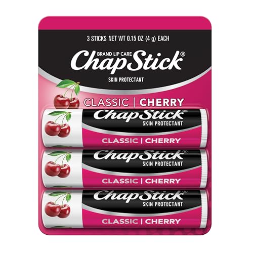 Buy now ChapStick Classic Cherry Lip Balm Tubes for Lip Care - 0.15 Oz (Pack of 3) at indiglob india