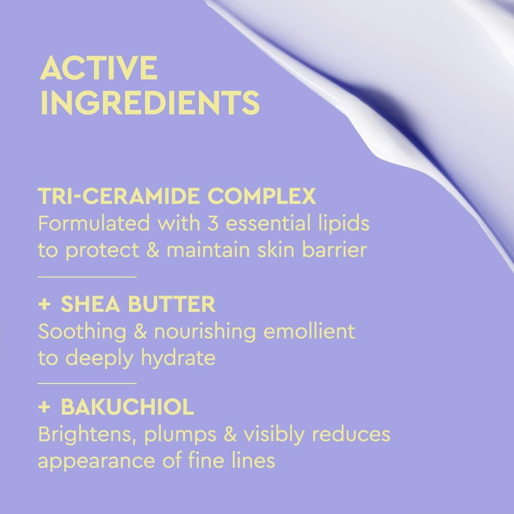 BYOMA Moisturizing Rich Cream | Barrier Repair Face Lotion, Bakuchiol & Shea Extract, Ceramide Moisturizer for Dry Skin, Anti Wrinkle, Alcohol Free