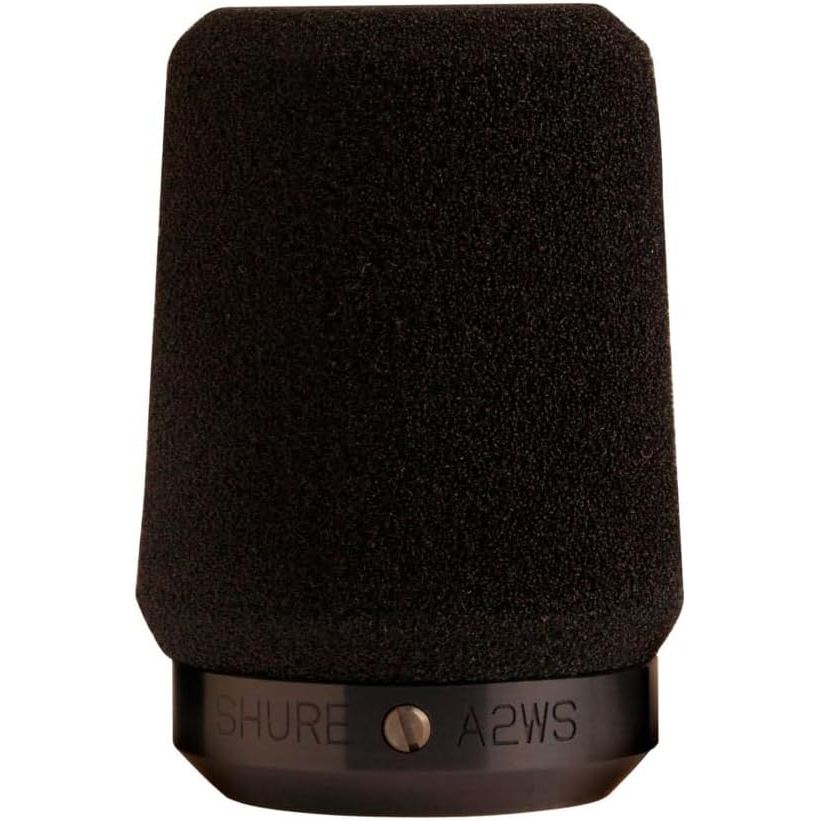 Buy now Shure A2WS Locking Microphone Windscreen - Reduces Unwanted Breath and Wind Noise, Black - Compatible with SM57 and 545 Series Mics (A2WS-BLK) Black Windscreen at indiglob india