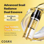 Buy now COSRX Snail Mucin 74% + Niacinamide 5% Dual Essence, Anti Aging Face Serum for Dull Skin, Sensitive Skin, Korean Skin Care, 2.70 fl.oz / 80ml at indiglob india