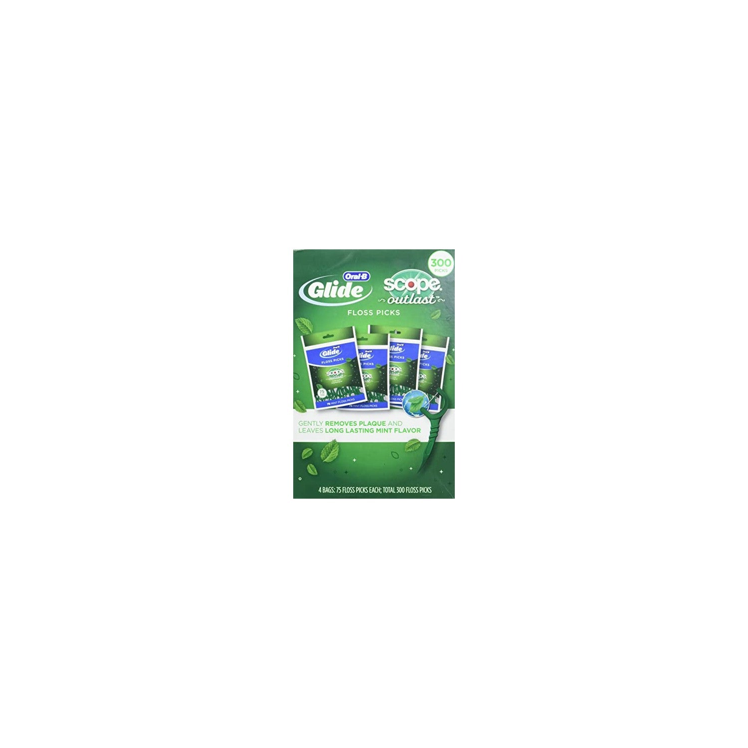 Buy now Oral B Complete Glide Floss Pick (300 Count), 300 Count at indiglob india