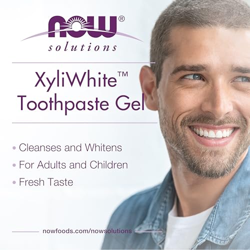 Buy now NOW Foods Solutions, XyliwhiteÆ’?â€º Toothpaste Gel, Refreshmint, Cleanses and Whitens, Fresh Taste, 6.4-Ounce at indiglob india