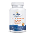 Nordic Naturals Vitamin D3 5000 IU,Non-GMO, Orange - 120 Mini Softgels | High-potency vitamin D3 for bone health, mood support & immune function. One mini softgel daily. Non-GMO. 120 servings