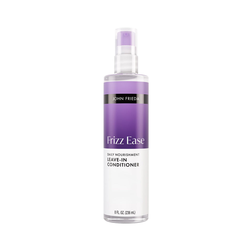 John Frieda Frizz Ease Daily Nourishment Leave-In Conditioner, Detangles Frizzy, Damaged Hair, Reduces Breakage, Protects Against Heat, with Vitamins A, C, E & Green Tea Extract, 8 Oz