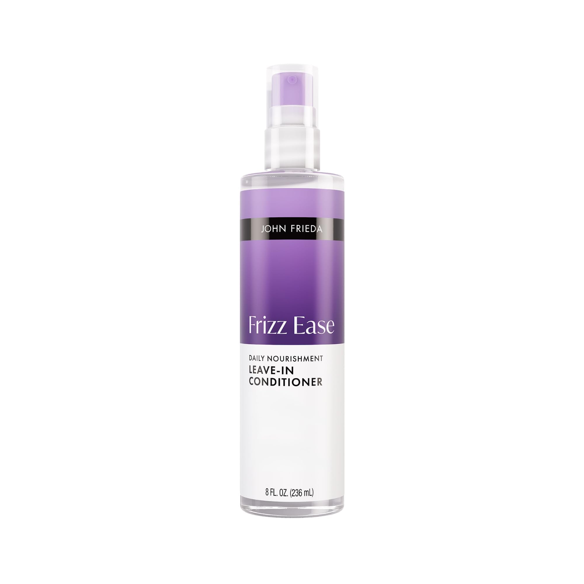 John Frieda Frizz Ease Daily Nourishment Leave-In Conditioner, Detangles Frizzy, Damaged Hair, Reduces Breakage, Protects Against Heat, with Vitamins A, C, E & Green Tea Extract, 8 Oz