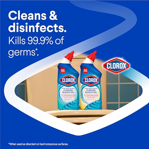 Buy now Clorox Toilet Bowl Cleaner Heavy Duty Stain and Ring Remover, Arctic Clean, 24 Fl Oz., Pack of 2 at indiglob india