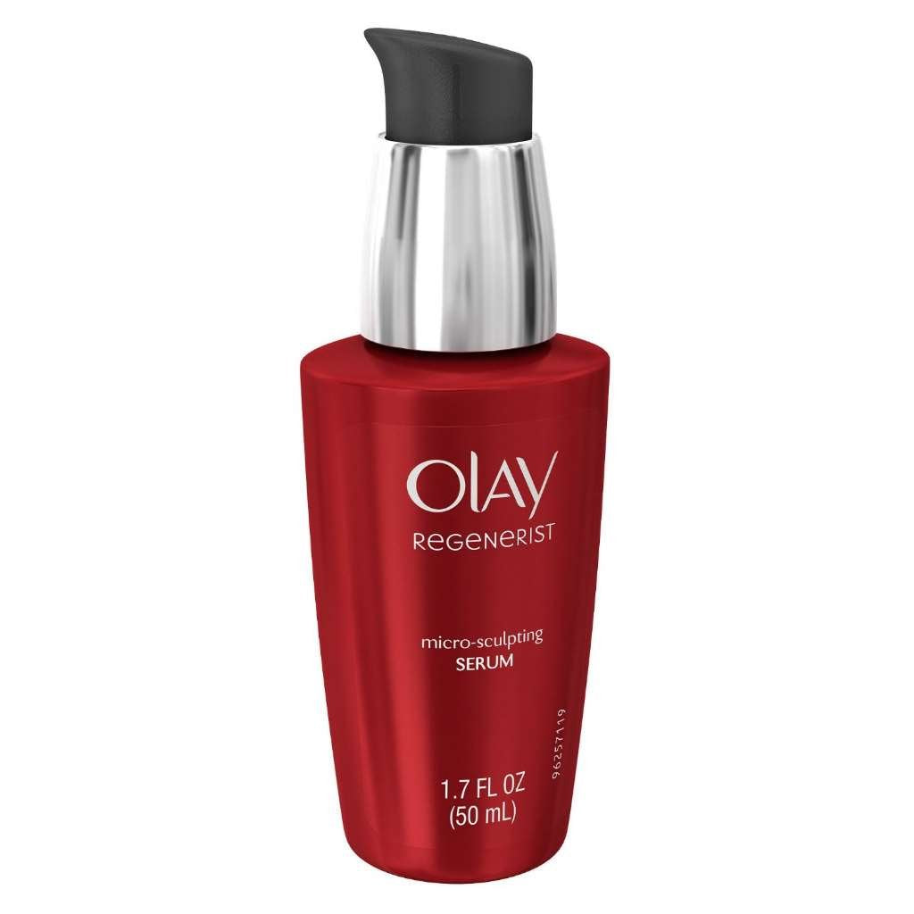 Olay Regenerist Micro-Sculpting Serum, Face Serum for Women, Fragrance-Free, Anti-Aging, Anti-Wrinkle, Firming Skin Care - Triple Collagen Cream, Peptide, Niacinamide, 1.7 Oz