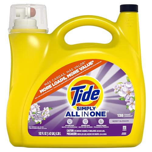 Buy now Tide Simply All-In-One Liquid Laundry Detergent, Refreshing Breeze Scent, 6 Loads, 10 fl oz at indiglob india
