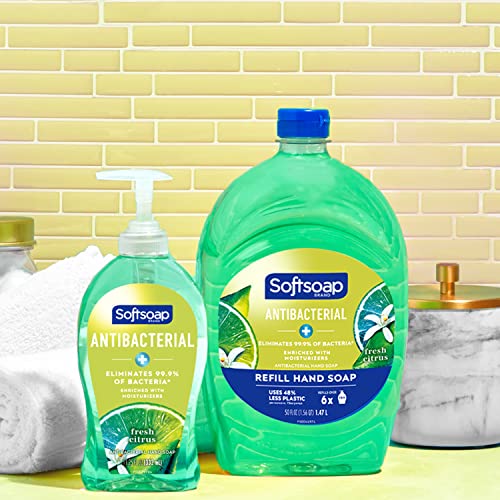 Buy now Softsoap Antibacterial Liquid Hand Soap, Fresh Citrus Scent Hand Soap, 11.25 Ounce, 6 Pack at indiglob india