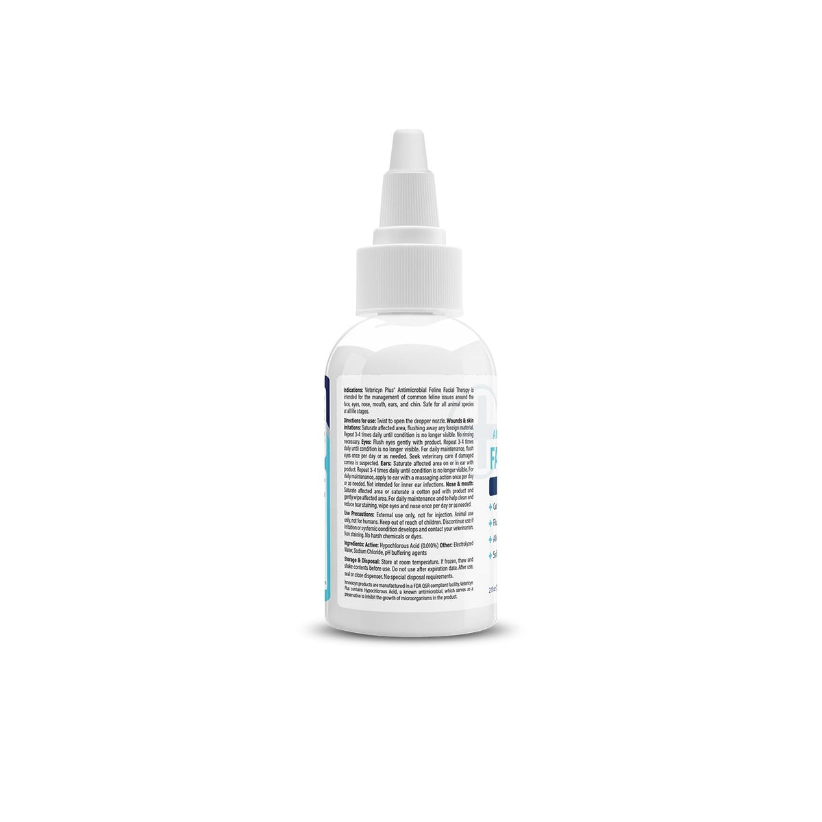 Vetericyn Plus Feline Facial Therapy | Healing Aid and Skin Repair for Different Cat First Aid Needs, Including Cat Acne, Cat Ear and Eye Problems. 2 Ounces