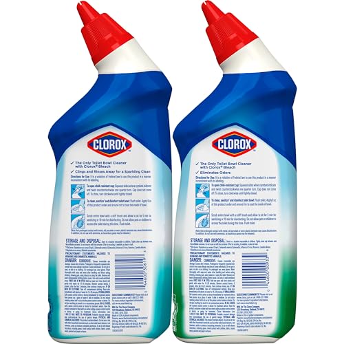 Buy now Clorox Toilet Bowl Cleaner with Bleach Variety Pack - 24 Ounces - Pack of 4 (Package May Vary) at indiglob india
