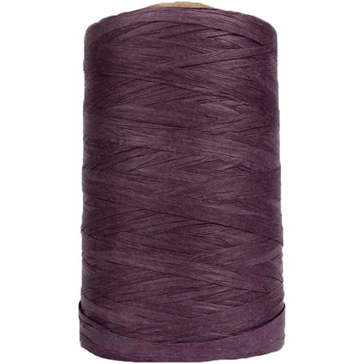 Buy now 316Yard Rayon Raffia Paper Crochet Brown Ribbon for Knit Summer Sun Hat, Beach Bag, Craft DIY Decoration Grape at indiglob india