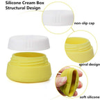 Buy now Cosywell Travel Containers Sets Silicone & PP Cream Jars for Toiletries Empty Lotion Leak-proof & TSA Approved Bottles Accessories with Hard Sealed Lids for Cosmetic Makeup Face Cream (9 Jars) at indiglob india