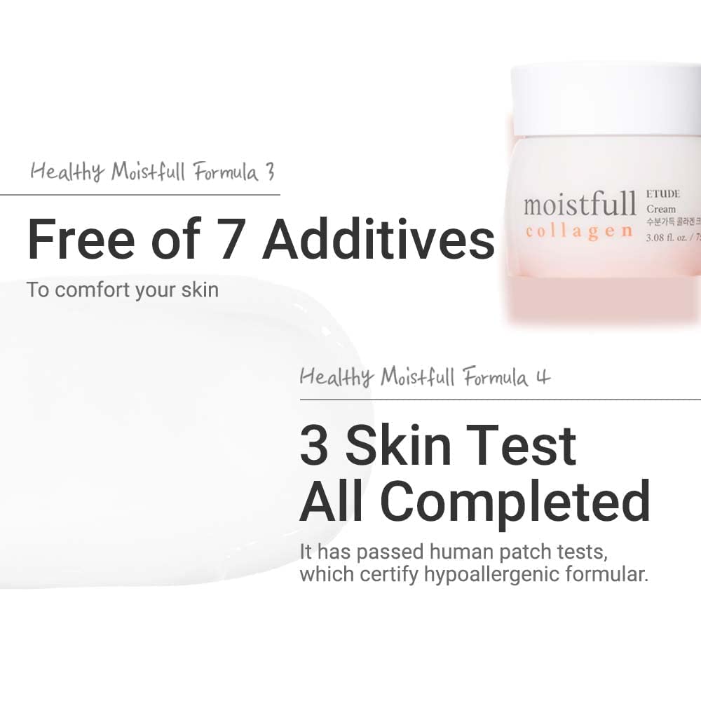 Buy now ETUDE Moistfull Collagen Cream, Face Moisturizer, Super Collagen Water, Macadamia Seed Oil, Lupinus Albus Protein, Deep Moisturizing Cream, Korean Skin Care, Beauty (2.53 Fl Oz) at indiglob india