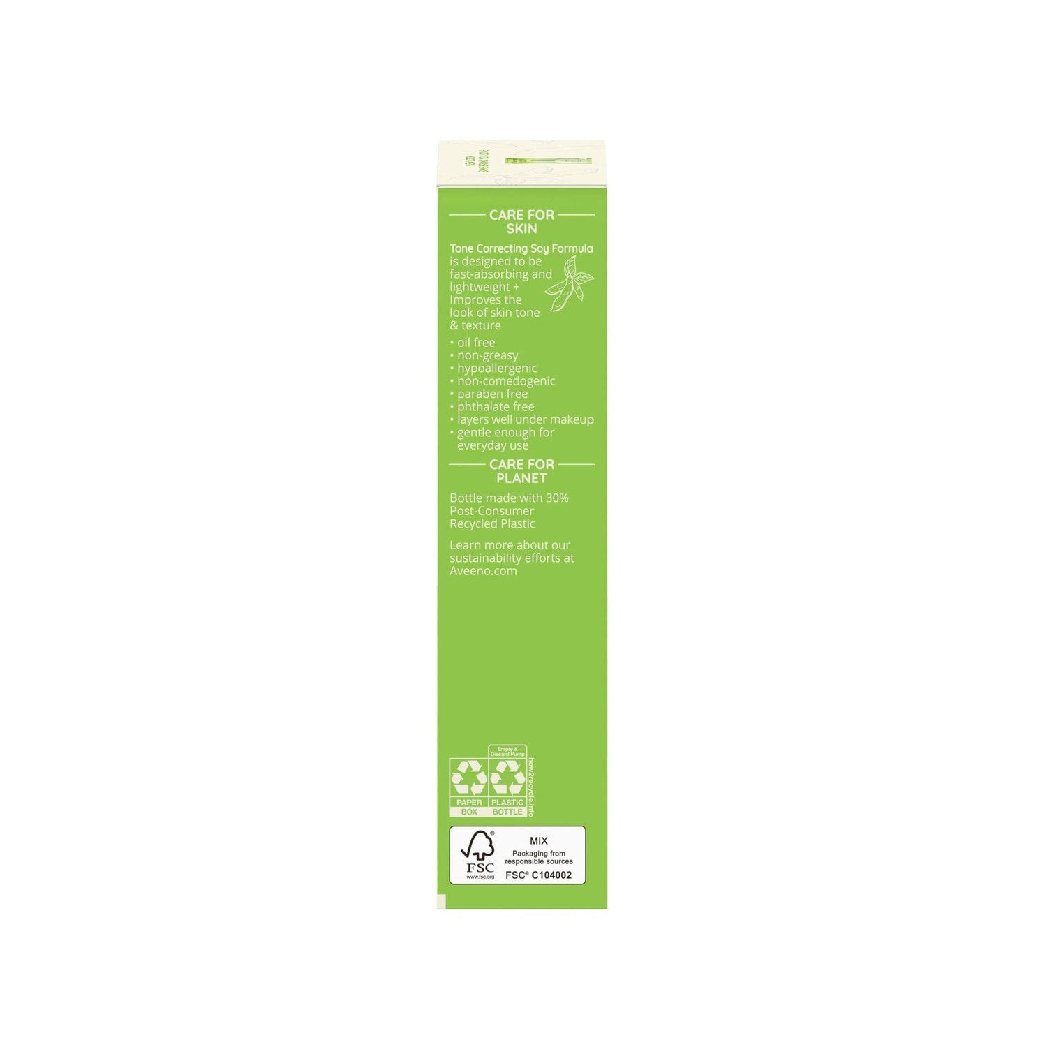 Aveeno Positively Radiant Daily Face Moisturizer with Broad Spectrum SPF 15 Sunscreen and Soy Extract, 4 fl. oz