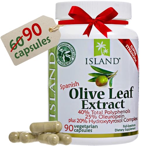 Buy now Olive Leaf Extract Capsules â€“ 25% Oleuropein (40% Total Polyphenols), Plus 20% Hydroxytyrosol Complex â€“ 100% Grown & Extracted in Spain (90 Capsules) at indiglob india