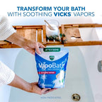 Buy now Vicks VapoBath, Bath Crystals, Soothing Non-Medicated Vicks Vapors, Refreshing Aromatherapy with Eucalyptus, Menthol, and Essential Oils, Bath Salts, 24oz at indiglob india