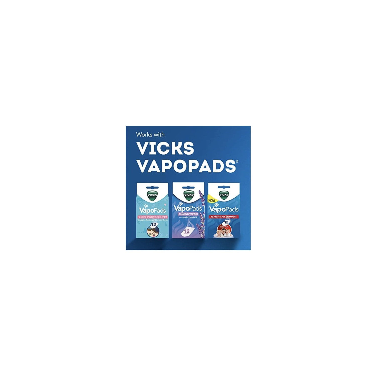 Buy now Vicks Waterless Menthol Vaporizer for Adults, 5 Pads at indiglob india