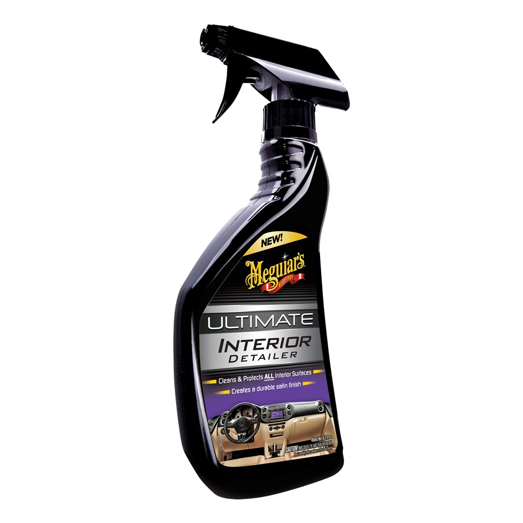 Buy now Meguiar's G16216 Ultimate Interior Detailer, Protects Interior Surfaces from Dirt and Grime, Leaves Your Surfaces Protected from UV Rays and Giving It a Lasting Finish, 15.2 Oz Spray Bottle at indiglob india