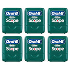 Buy now Oral-B Glide Dental Floss, Scope Mint Flavor, 40 m, Pack of 6 at indiglob india